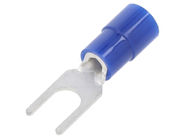Uiteinde: vork; M4; Ø: 4,3mm; 1,04÷2,63mm2; klemmen; voor draad Uiteinde: vork; M4; Ø: 4,3mm; 1,04÷2,63mm2; klemmen; voor draad